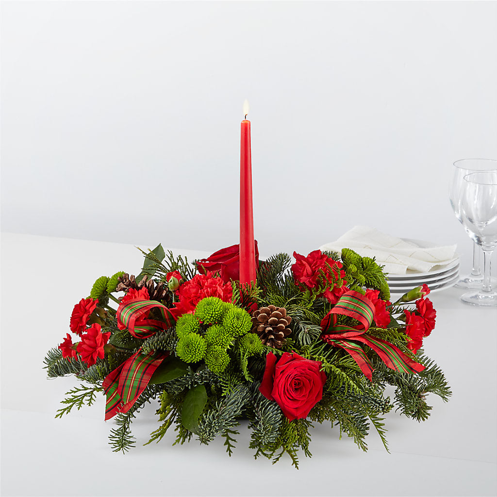 By the Candlelight Centerpiece – Midnight Flowers And Events Llc, Lillington NC