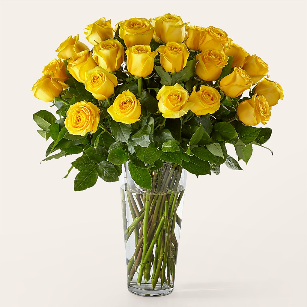 Long Stem Yellow Rose Bouquet – Midnight Flowers And Events Llc, Lillington NC