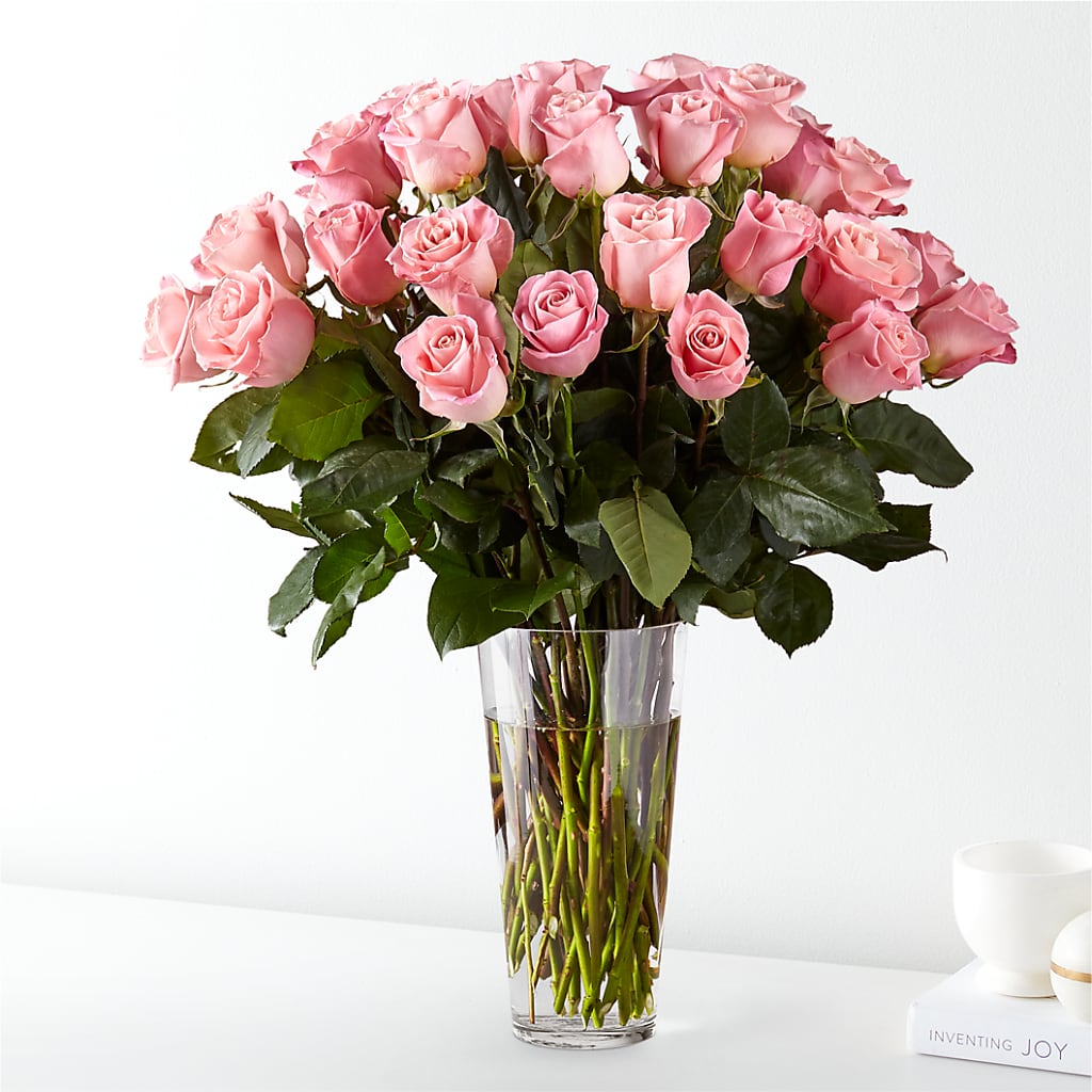 Long Stem Pink Rose Bouquet – Midnight Flowers And Events Llc, Lillington NC