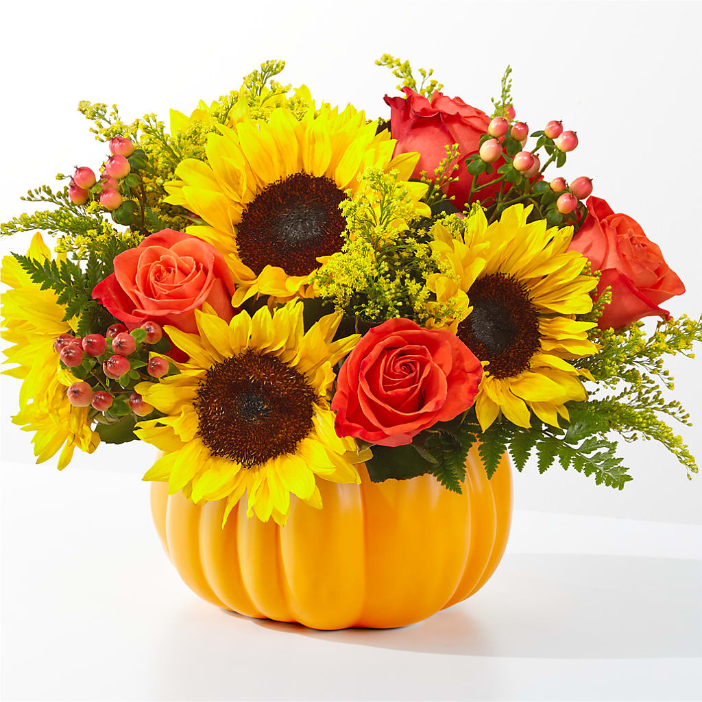 Pick of the Patch Pumpkin Bouquet – Midnight Flowers And Events Llc, Lillington NC