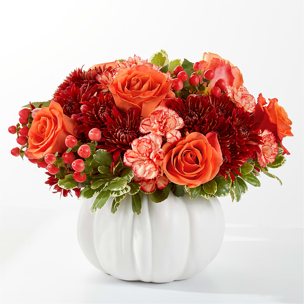 Autumn Air Pumpkin Bouquet – Midnight Flowers And Events Llc, Lillington NC