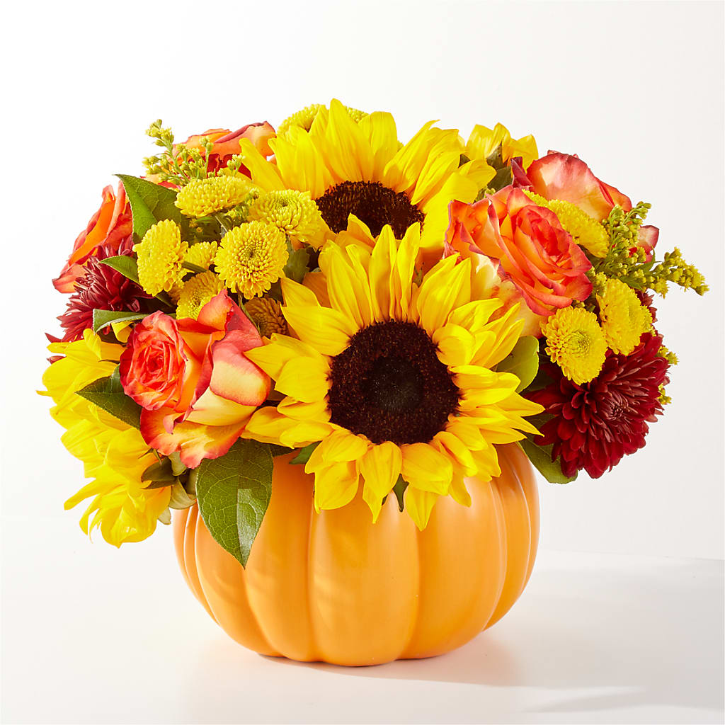 Golden Gourd Pumpkin Bouquet – Midnight Flowers And Events Llc, Lillington NC