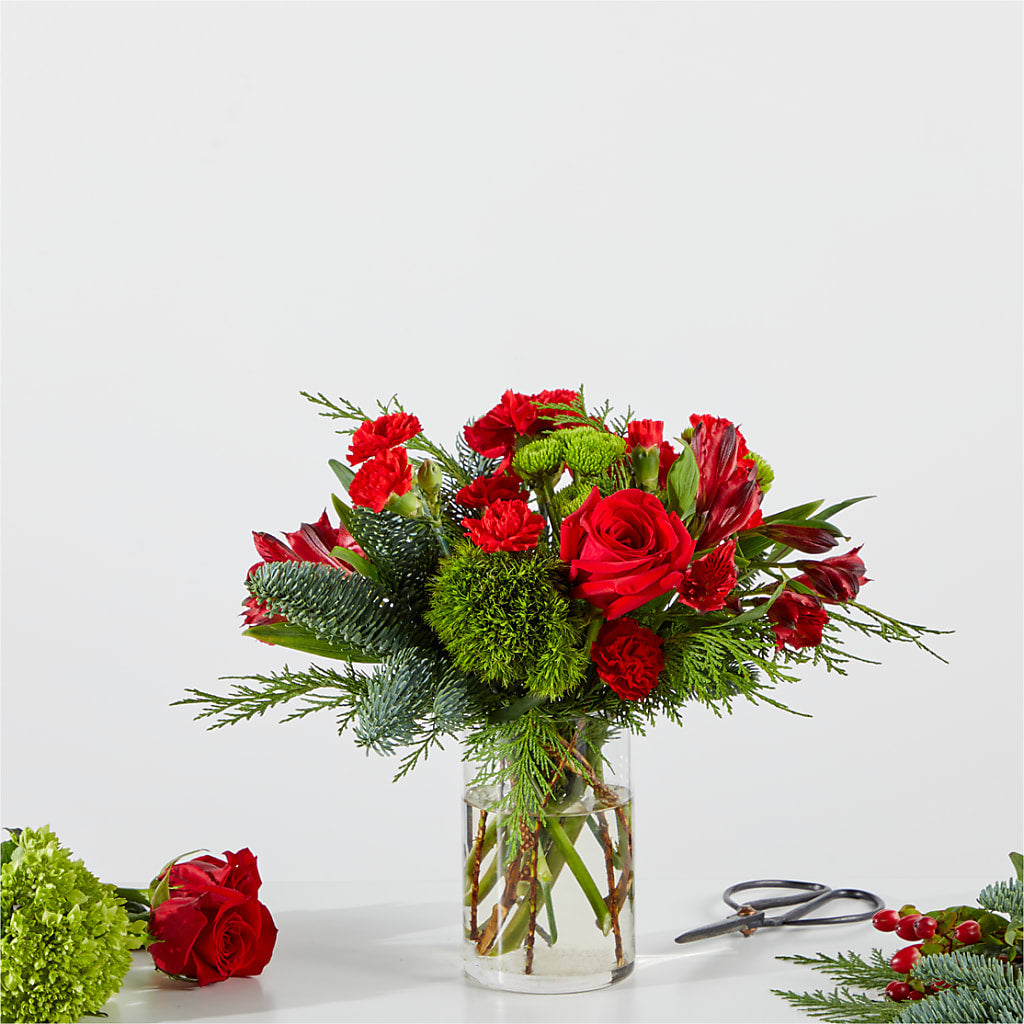 Merry Moment Bouquet – A Florist Original – Midnight Flowers And Events Llc, Lillington NC