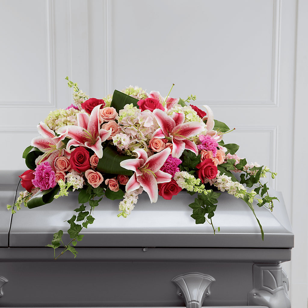 Splendid Grace Casket Spray – Midnight Flowers And Events Llc, Lillington NC