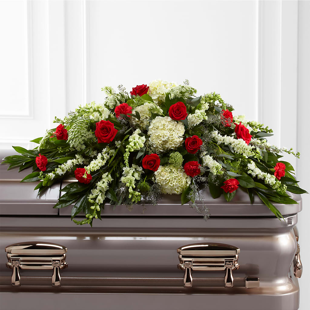Sincerity Casket Spray – Midnight Flowers And Events Llc, Lillington NC