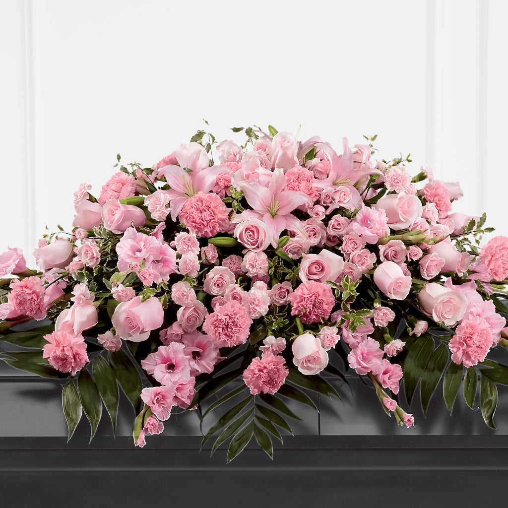 Garden of Comfort Casket Spray (Standard) – Midnight Flowers And Events Llc, Lillington NC