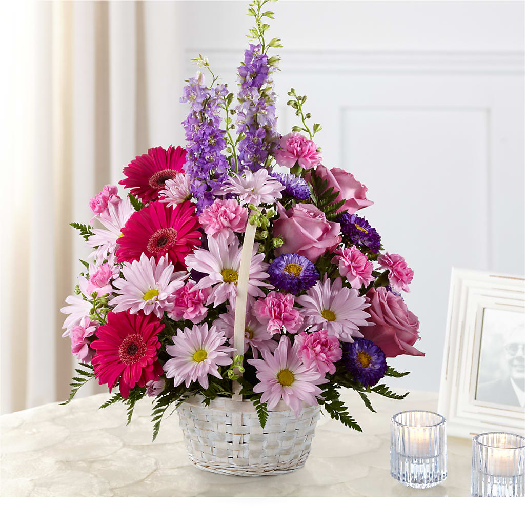 Pastel Peace Basket – Midnight Flowers And Events Llc, Lillington NC