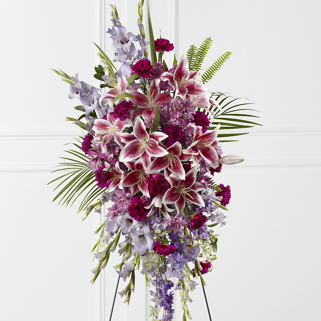 Tender Touch Standing Spray – Midnight Flowers And Events Llc, Lillington NC