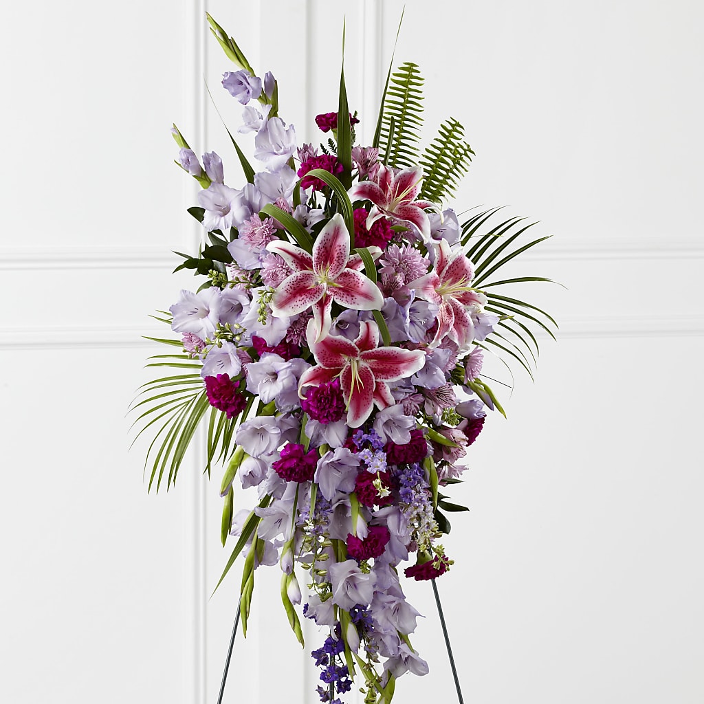 Tender Touch Standing Spray – Midnight Flowers And Events Llc, Lillington NC