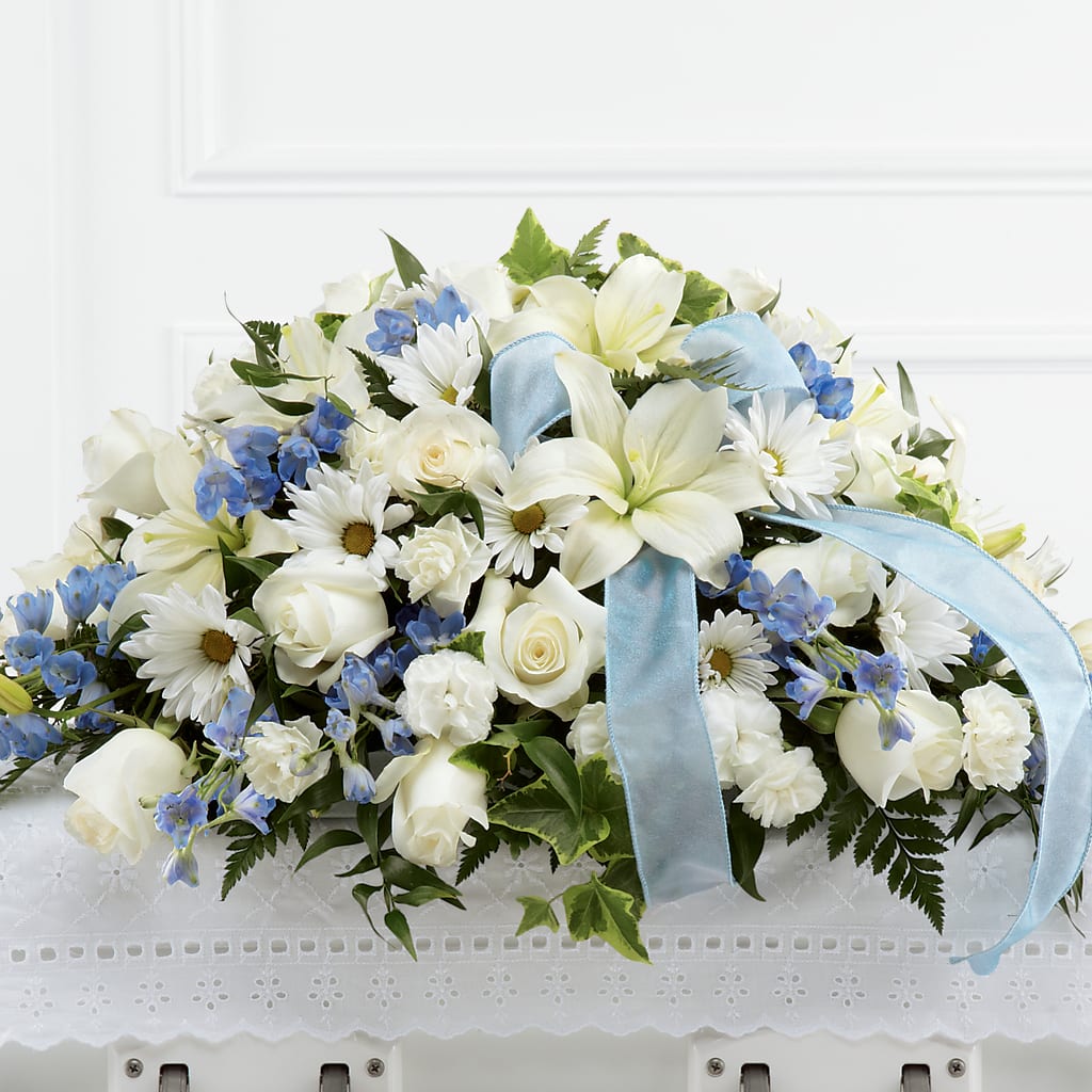 Tender Treasure Casket Spray – Midnight Flowers And Events Llc, Lillington NC