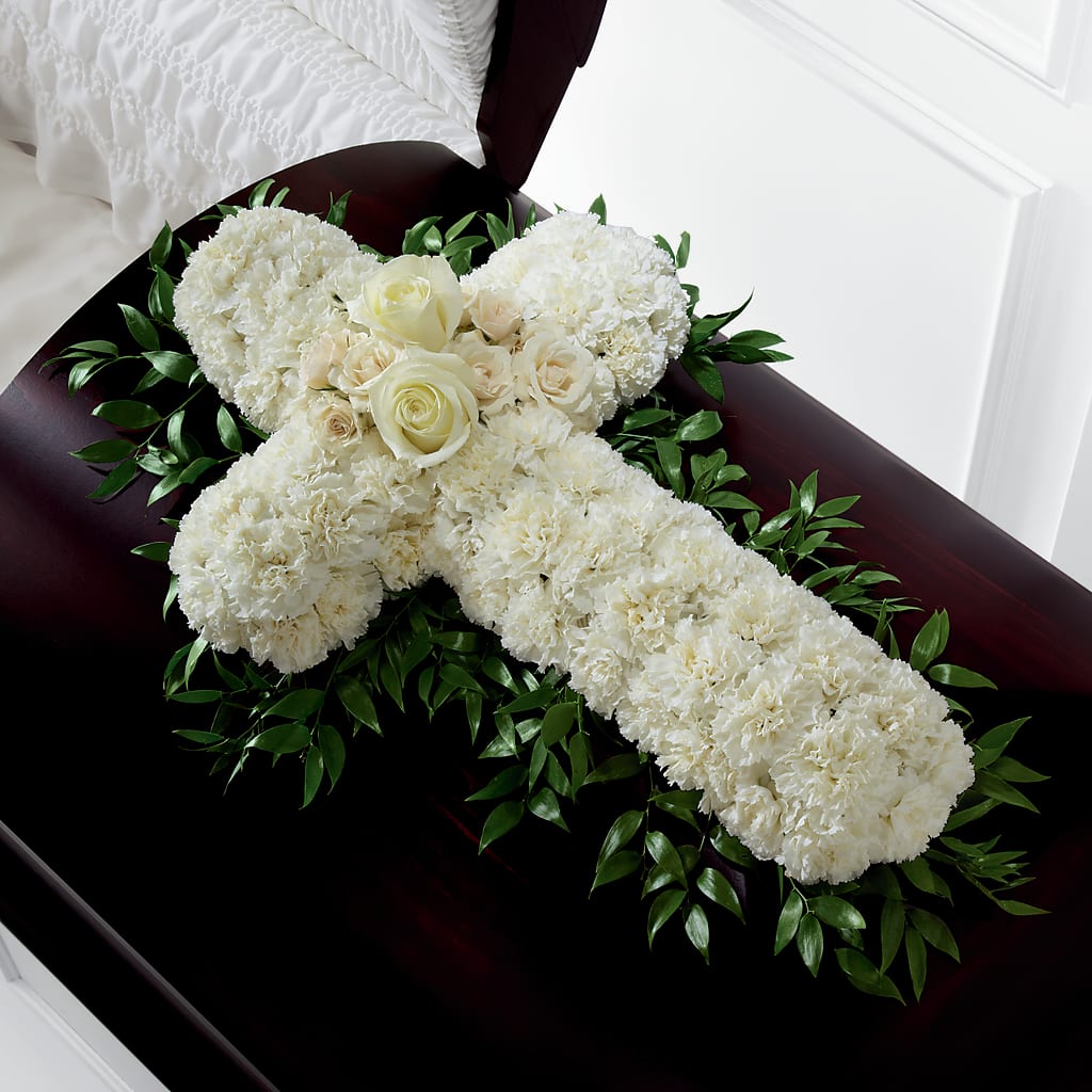 Peaceful Memories Casket Spray (Standard) – Midnight Flowers And Events Llc, Lillington NC