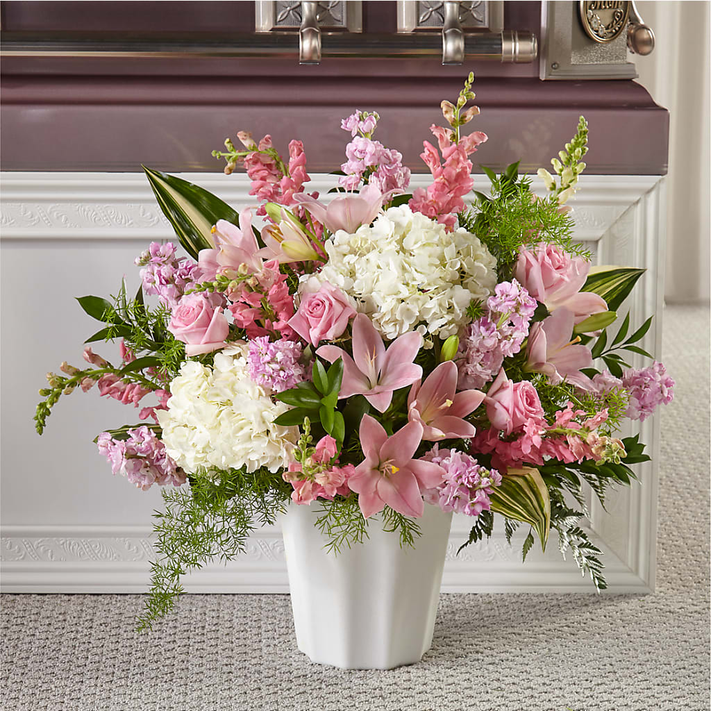Simply Serene Floor Basket – Midnight Flowers And Events Llc, Lillington NC
