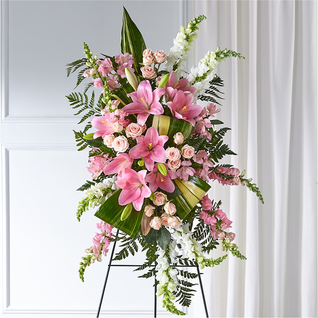 Elegant Embrace Standing Spray – Midnight Flowers And Events Llc, Lillington NC