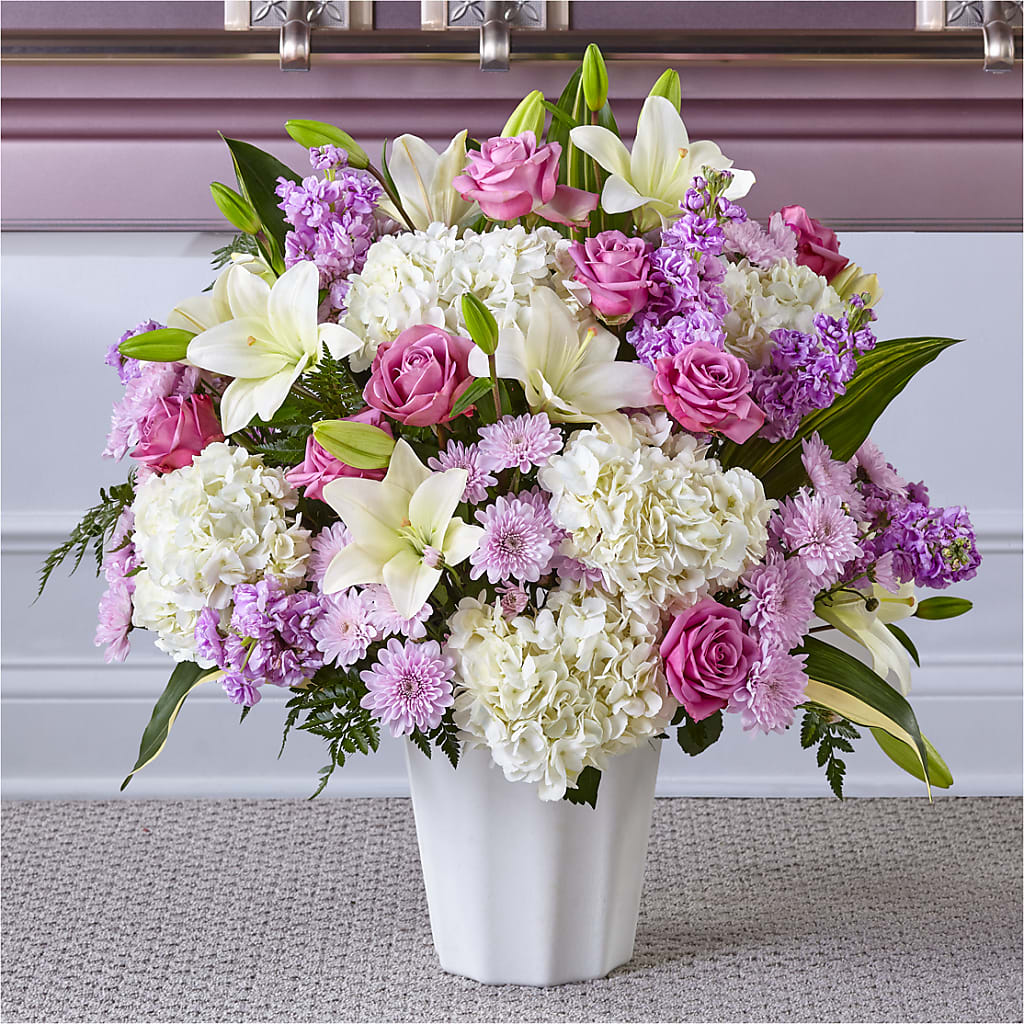 Heaven Sent Floor Basket – Midnight Flowers And Events Llc, Lillington NC