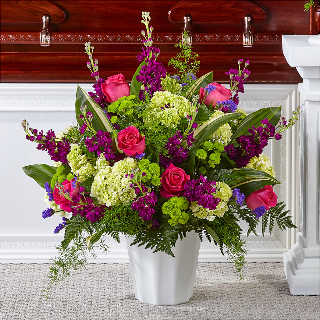 Beautiful Horizons Floor Basket – Midnight Flowers And Events Llc, Lillington NC