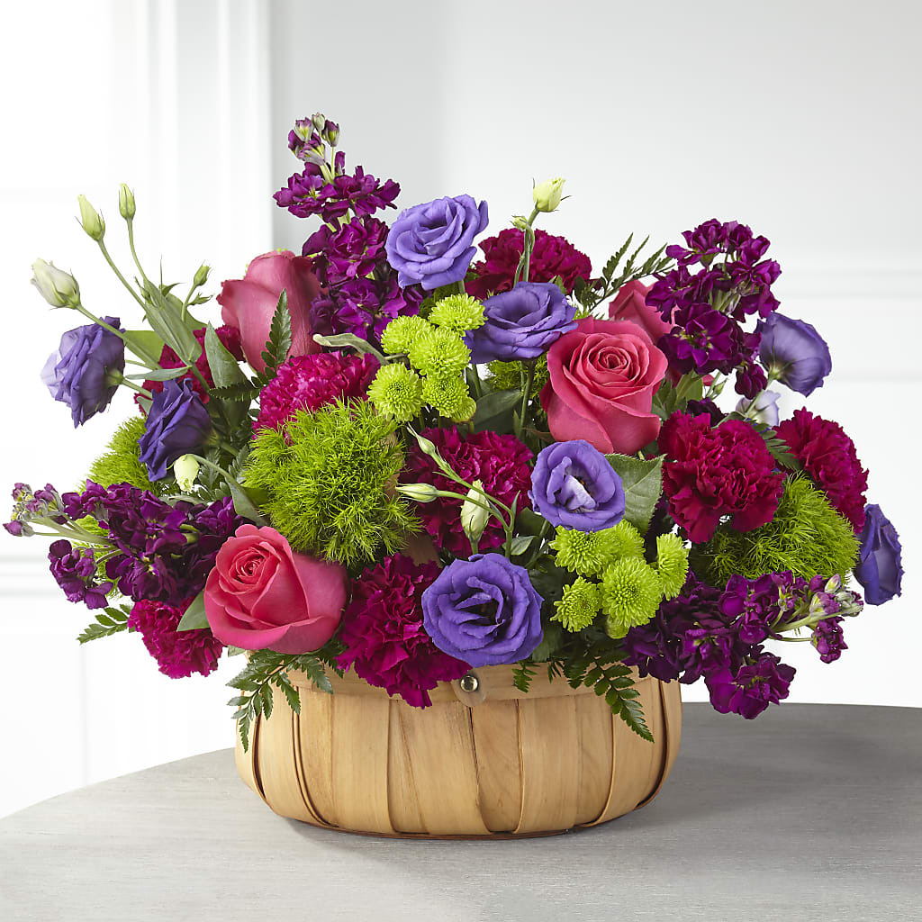 Serene Sanctuary Basket – Midnight Flowers And Events Llc, Lillington NC
