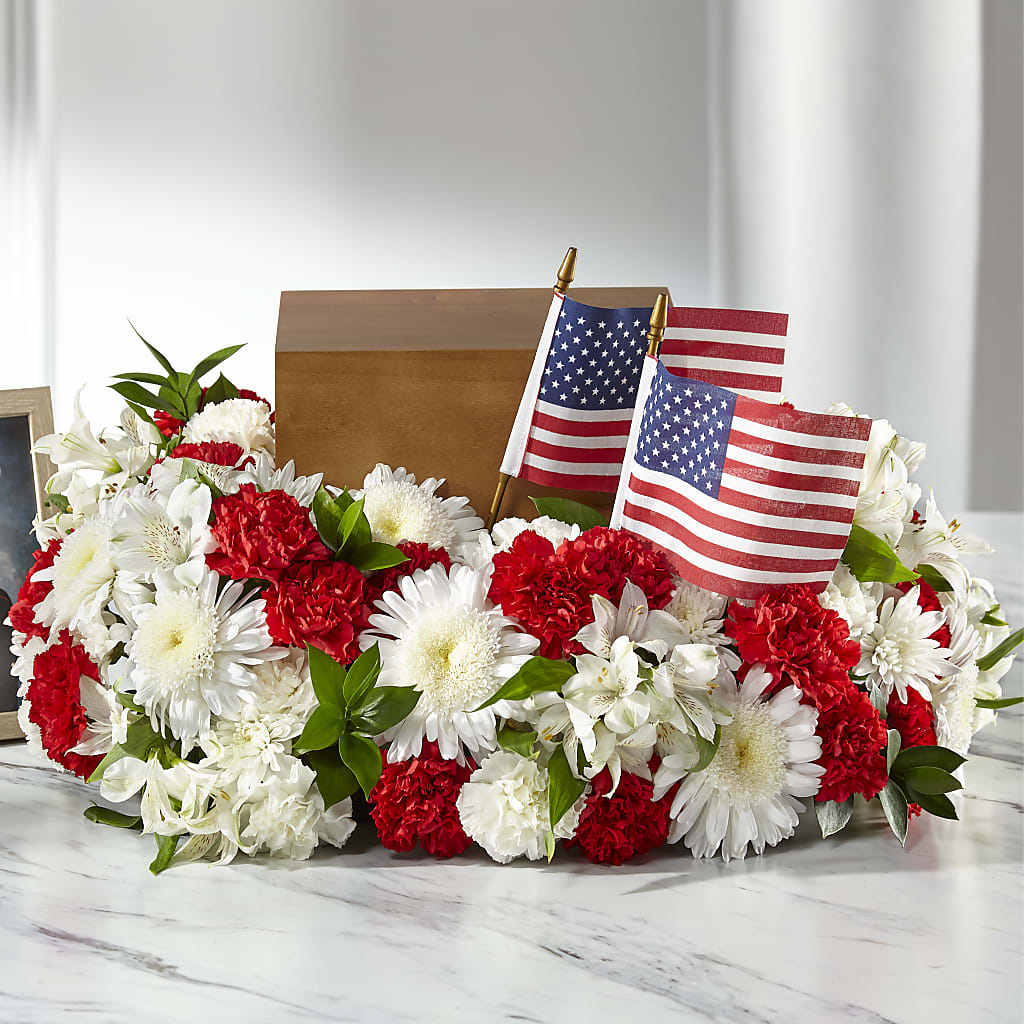 Spirit of Patriotism Cremation Adornment – Midnight Flowers And Events Llc, Lillington NC