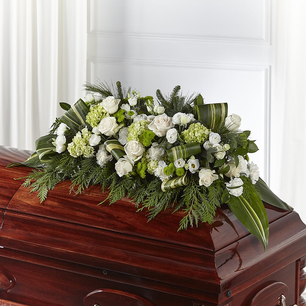 Hopeful Gesture Casket Spray – Midnight Flowers And Events Llc, Lillington NC