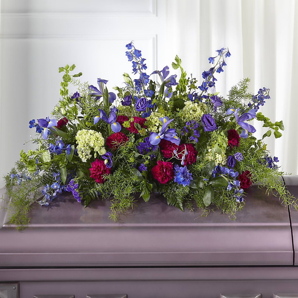 Always Treasured Casket Spray – Midnight Flowers And Events Llc, Lillington NC