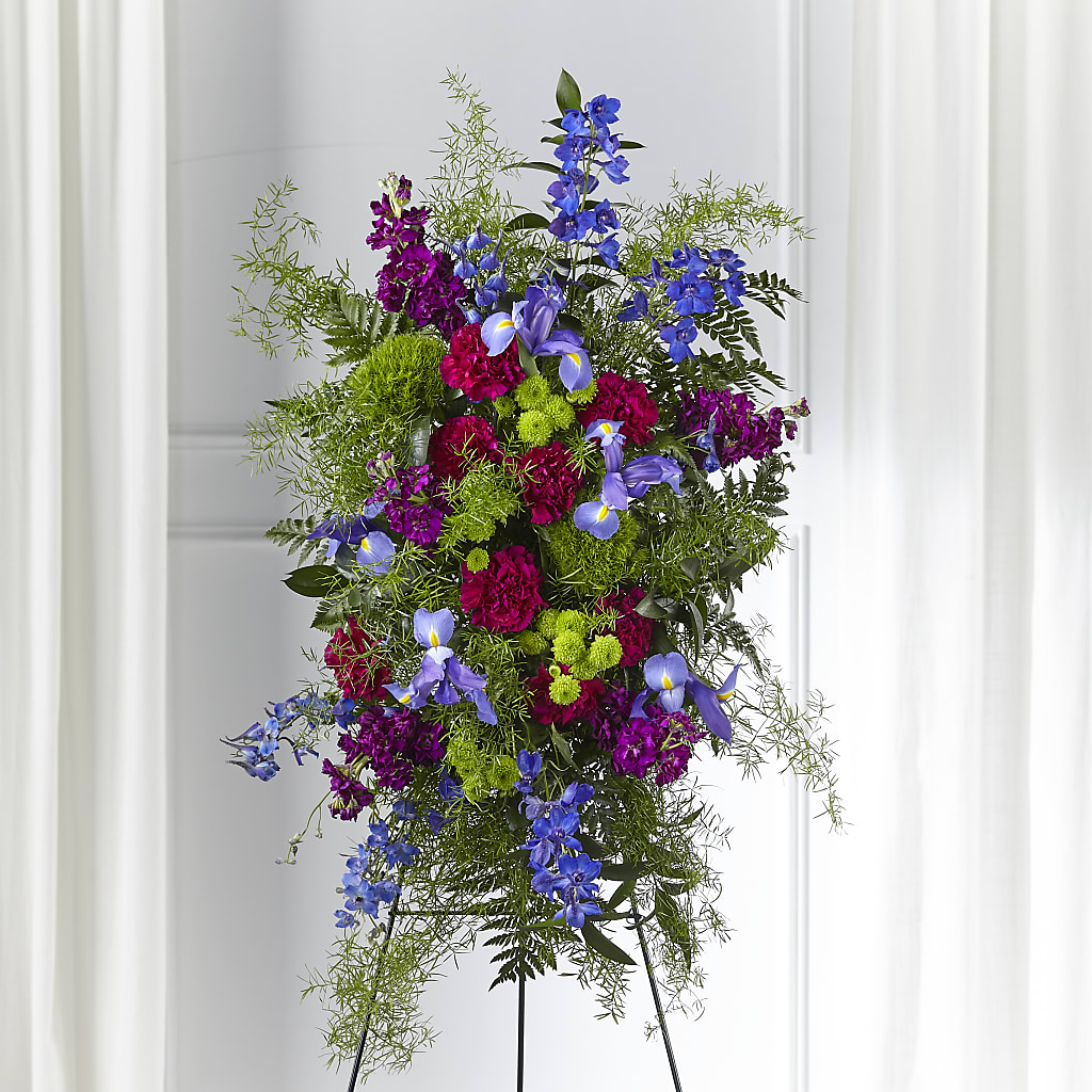 Heavenly Skies Standing Spray – Midnight Flowers And Events Llc, Lillington NC