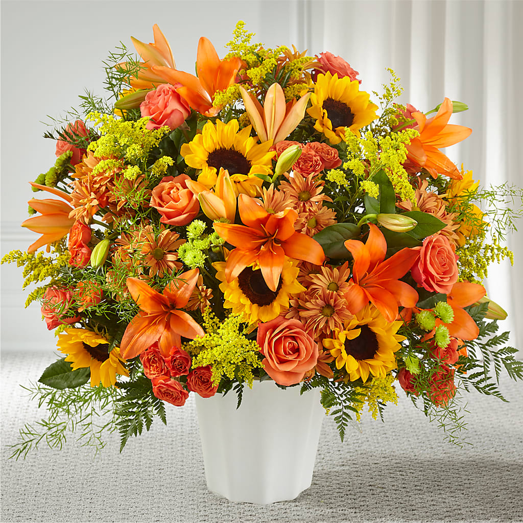 Harvest Thoughts Floor Basket – Midnight Flowers And Events Llc, Lillington NC