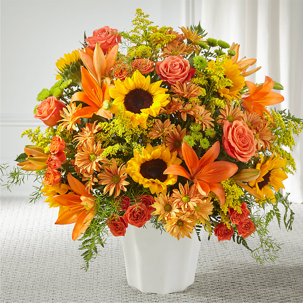 Harvest Thoughts Floor Basket – Midnight Flowers And Events Llc, Lillington NC