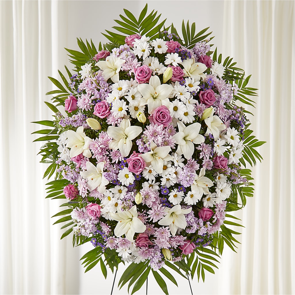 Surrounded by Love Standing Spray – Midnight Flowers And Events Llc, Lillington NC