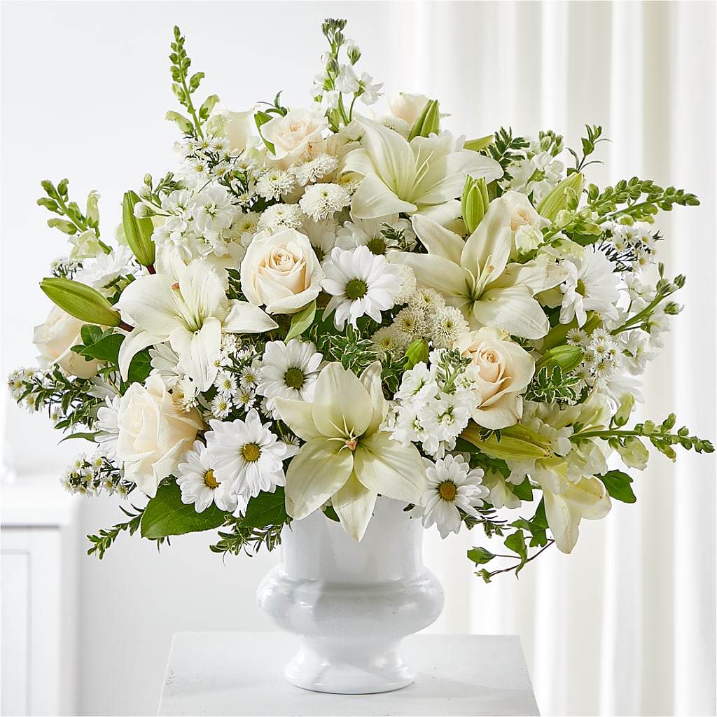 Uplifting Urn Arrangement – Midnight Flowers And Events Llc, Lillington NC