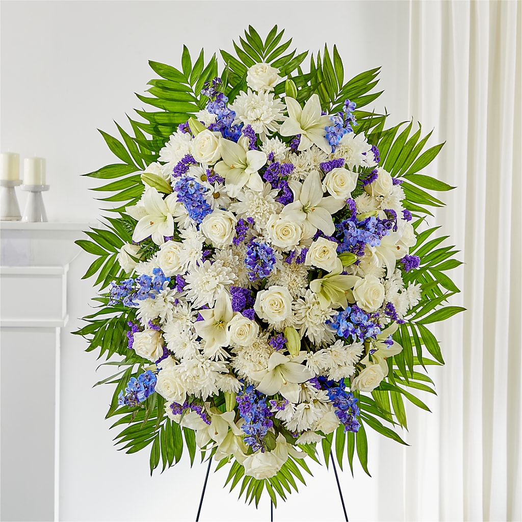 At Rest Standing Spray – Midnight Flowers And Events Llc, Lillington NC