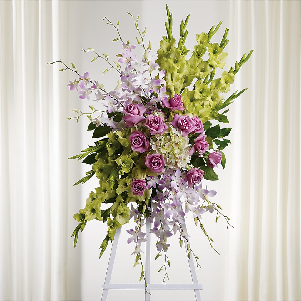 Lasting Legacy Standing Spray – Midnight Flowers And Events Llc, Lillington NC