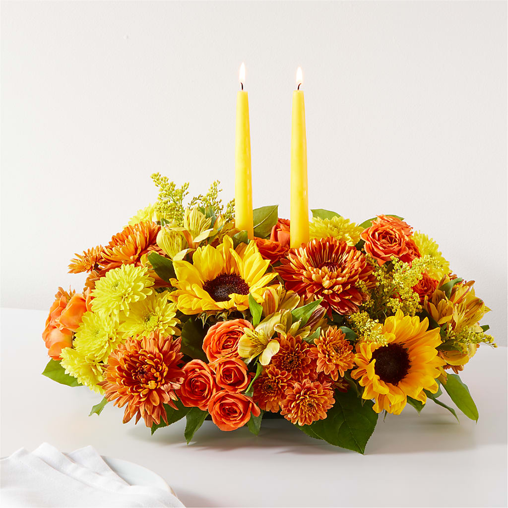 Autumn Harmony Centerpiece – Midnight Flowers And Events Llc, Lillington NC