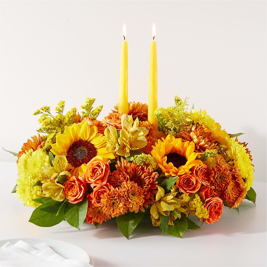 Autumn Harmony Centerpiece – Midnight Flowers And Events Llc, Lillington NC