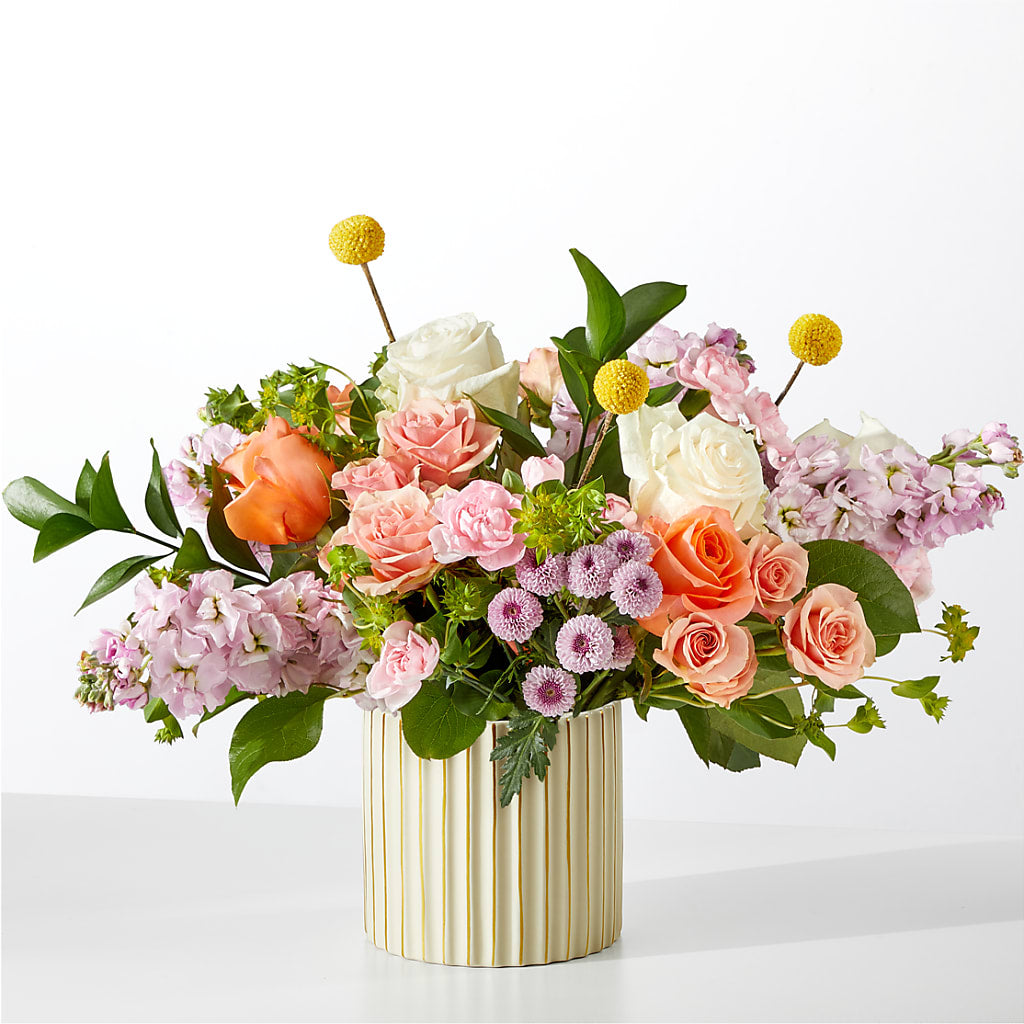 French Market Bouquet with Ivory Vase – Midnight Flowers And Events Llc, Lillington NC