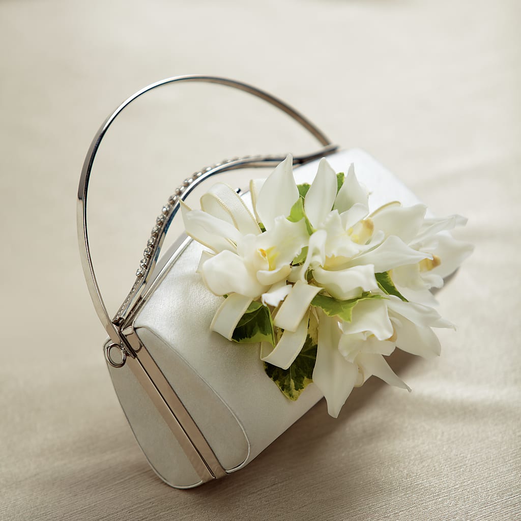 White Purse Decor – Midnight Flowers And Events Llc, Lillington NC