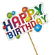 Happy Birthday Pick –  Midnight Flowers And Events Llc, Lillington NC