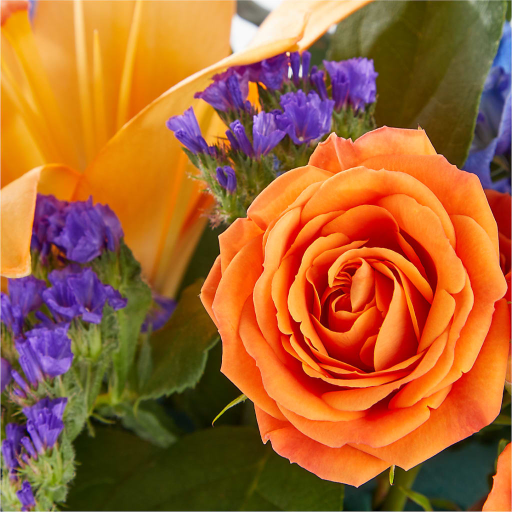 Radiant Citrus Box Bouquet –  Midnight Flowers And Events Llc, Lillington NC
