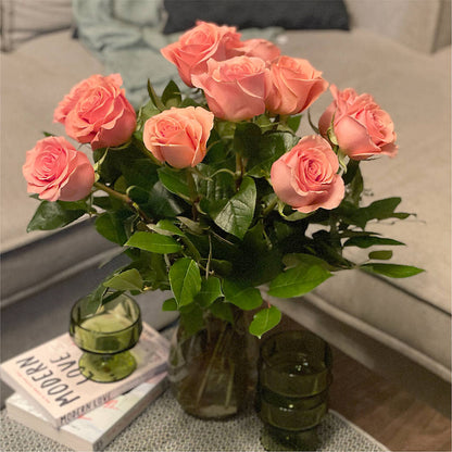Long Stem Pink Rose Bouquet –  Midnight Flowers And Events Llc, Lillington NC