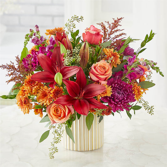 Burgundy Landscape Bouquet –  Midnight Flowers And Events Llc, Lillington NC