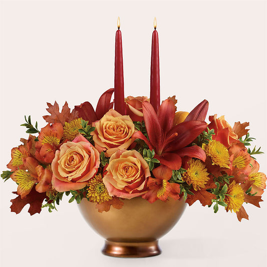 Harvest Table Centerpiece –  Midnight Flowers And Events Llc, Lillington NC
