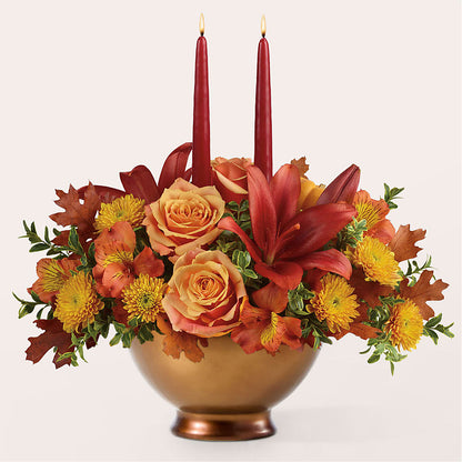 Harvest Table Centerpiece –  Midnight Flowers And Events Llc, Lillington NC