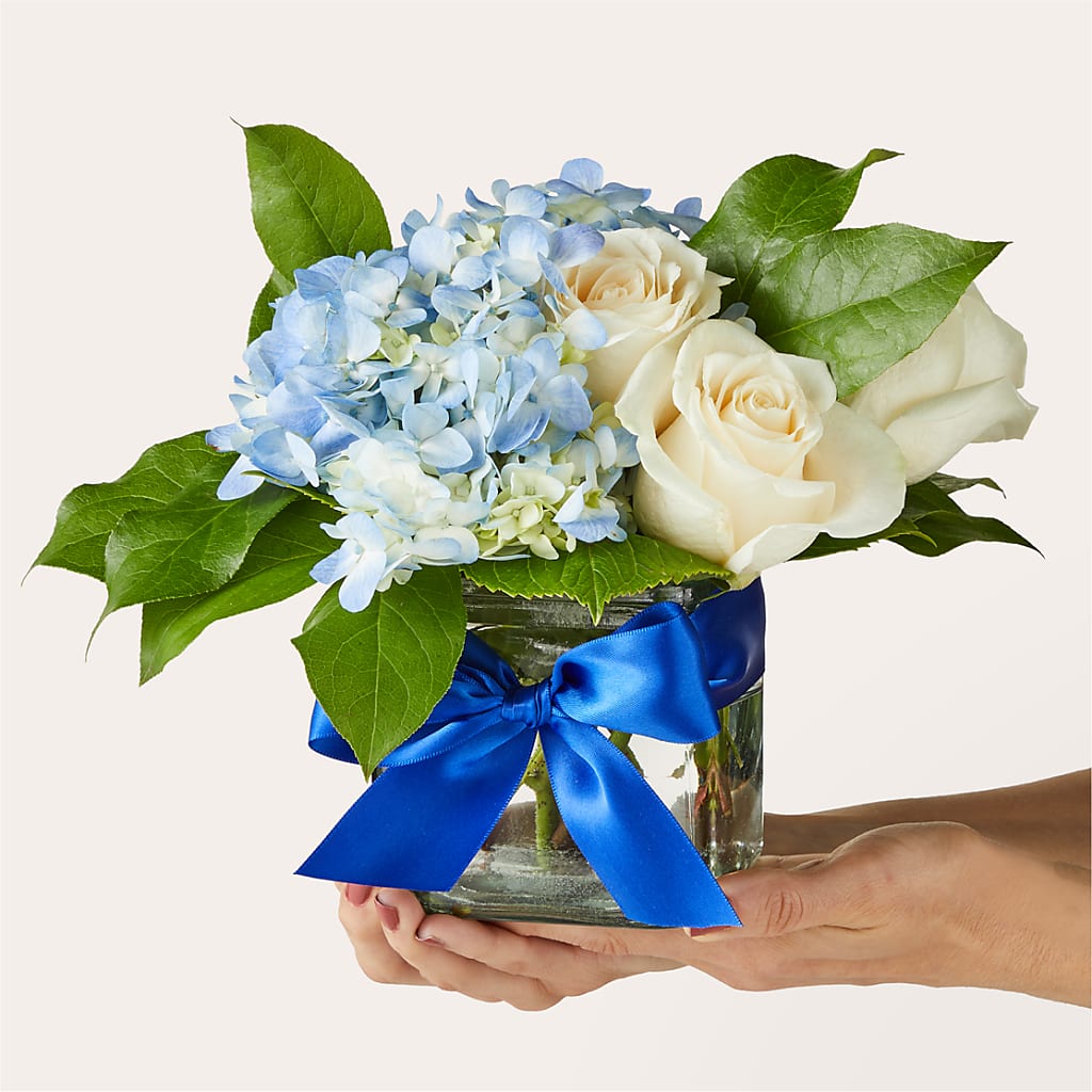 Sky Blue Delight Bouquet –  Midnight Flowers And Events Llc, Lillington NC