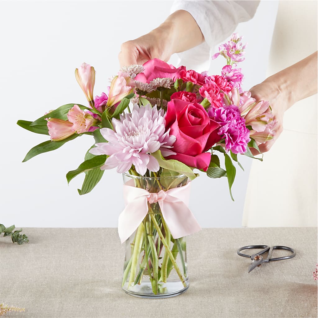 Pink Ribbon - A Florist Original –  Midnight Flowers And Events Llc, Lillington NC