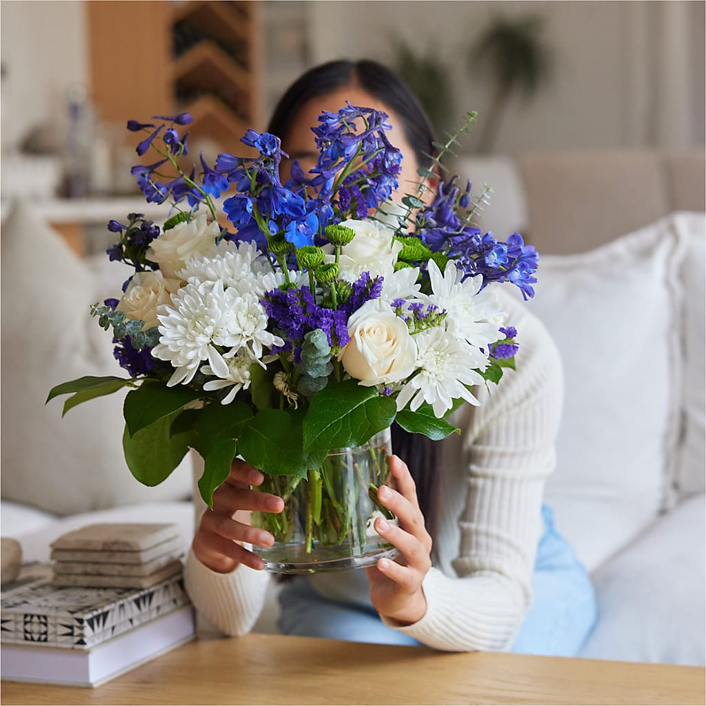 Cerulean Waves Bouquet –  Midnight Flowers And Events Llc, Lillington NC