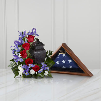 Patriotic Tribute Arrangement –  Midnight Flowers And Events Llc, Lillington NC
