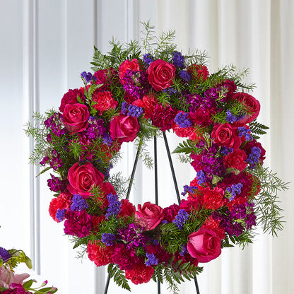 Calming Colors Wreath –  Midnight Flowers And Events Llc, Lillington NC