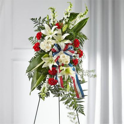 Stars of Life Standing Spray –  Midnight Flowers And Events Llc, Lillington NC