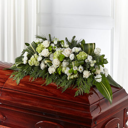 Hopeful Gesture Casket Spray –  Midnight Flowers And Events Llc, Lillington NC