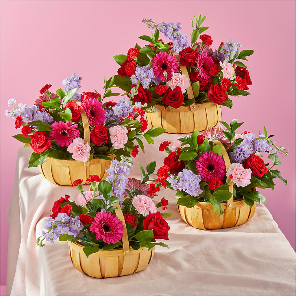 Pink Picnic Basket –  Midnight Flowers And Events Llc, Lillington NC