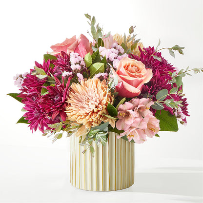 Berry Cobbler Bouquet with Ivory Vase –  Midnight Flowers And Events Llc, Lillington NC