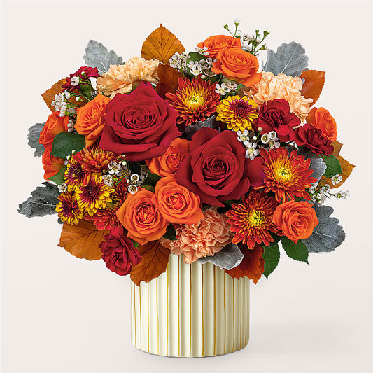 Merlot Bouquet with Ivory Vase –  Midnight Flowers And Events Llc, Lillington NC